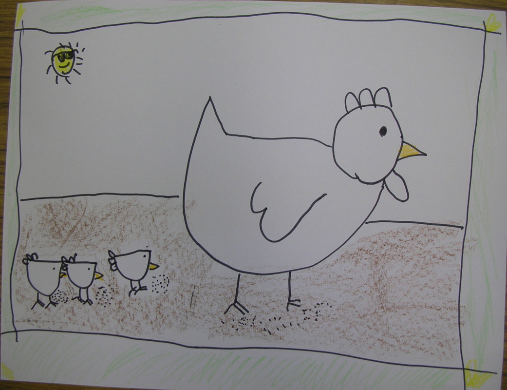 How to Draw Hen and Chick Easy Drawing for Beginners - Kids Art & Craft
