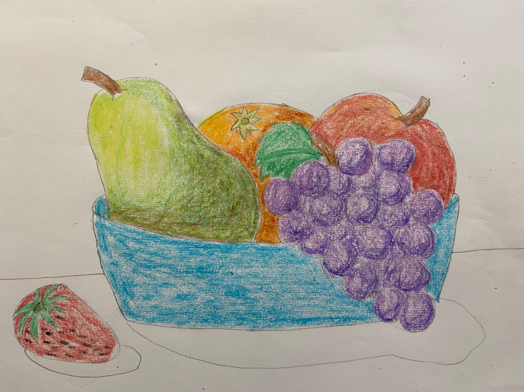 Drawing Realistic Fruits 🍎🍌 | Fruit basket drawing, Fruit bowl drawing, Fruits  drawing